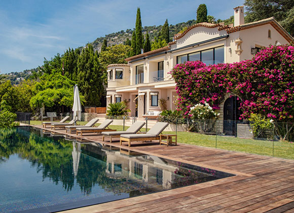 rent villa saint jean cap ferrat private vineyard bellevue pool
